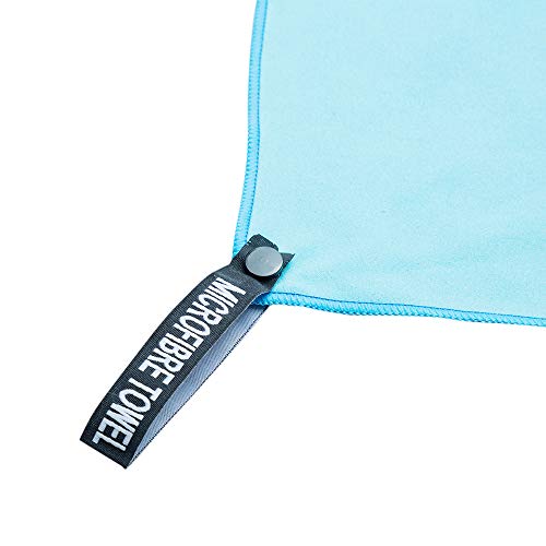 Moniel Toalha esportiva de microfibra de 3 peças de secagem rápida leve e leve portátil para acampam