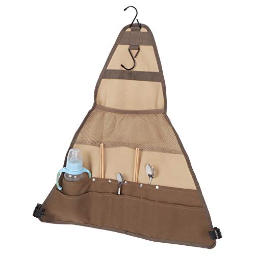 Sac de rangement suspendu, sac de support suspendu, sac de vaisselle de camping, sac de rangement de batterie de cuisine suspendue, sac de rangement de vaisselle de barbecue pour