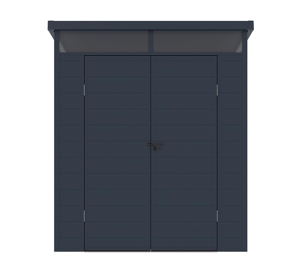 WESTMANN Gerätehaus Topia M 190x192x215 cm Anthrazit Kunststoff Gartenhaus