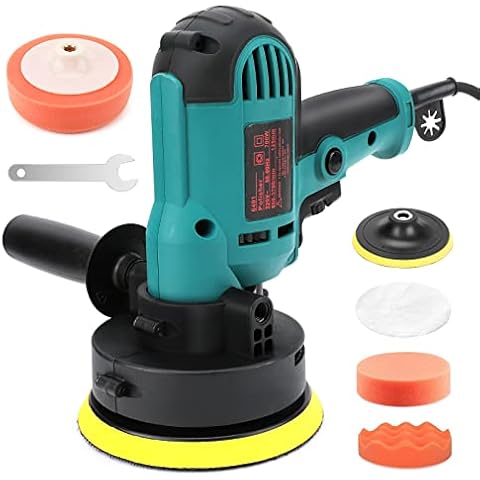 zerotop Polisher Buffer 700W Car Furniture Polishing Machines Electric Polisher Kit Rotary Car Polishers and Buffers Machines with 600-3600 RPM, Variable Speed, 125mm Base for Auto Sanding Polishing Cover
