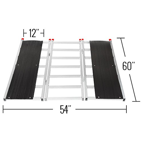Black Ice 60" X 54" Snowmobile Loading Ramp With Stud Protectors #TOP2