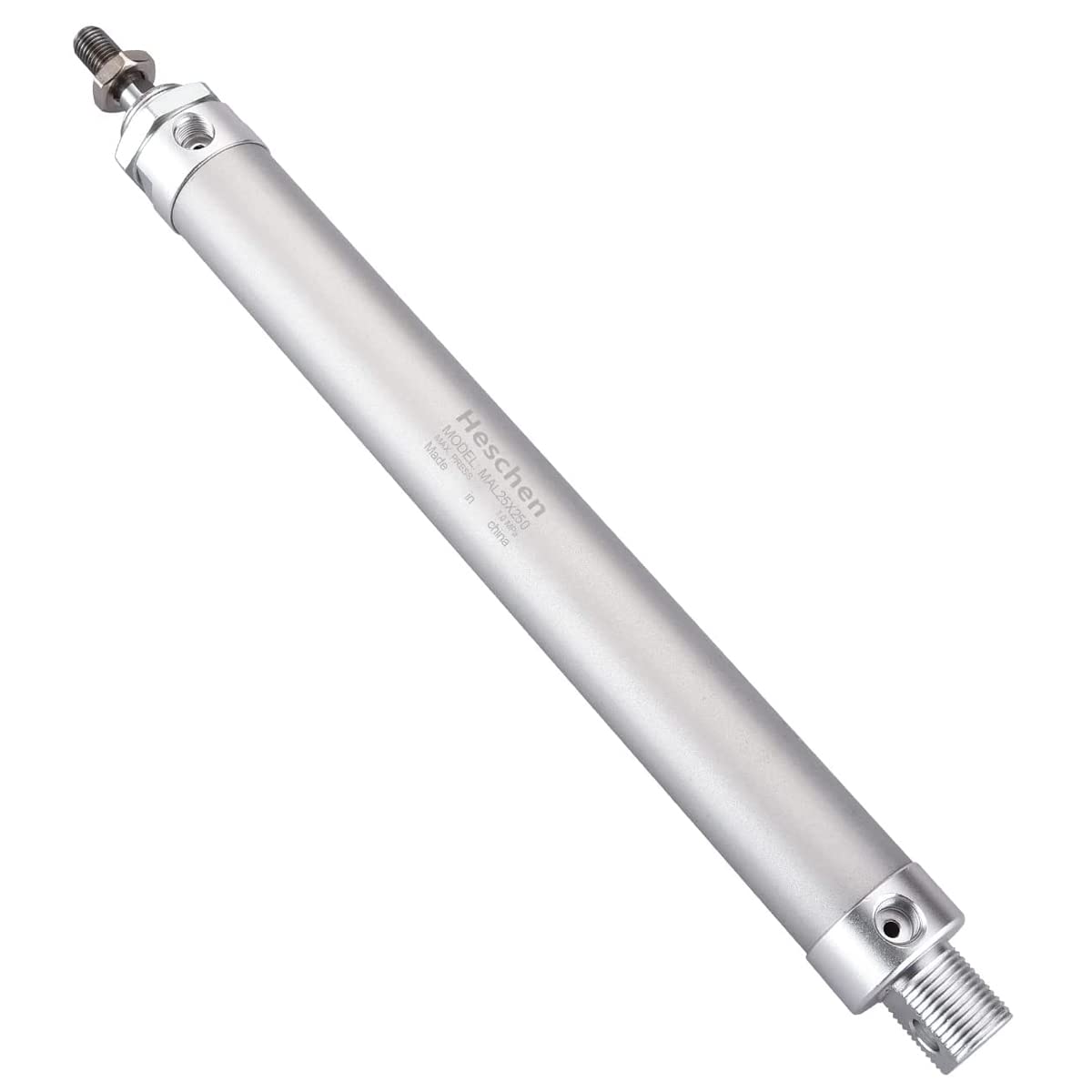 SMC NCMB150-0300 Stainless Steel Air Cylinder, Round Body, Double Acting, Front Nose Mounting, Not Switch Ready, No Cushion, 1-1/2