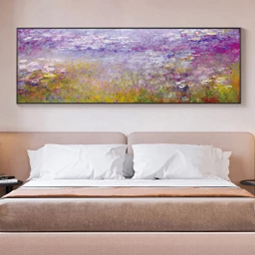 Impressionnisme fleurs Monet Nymphéas pour habiller un mur vide de chambre avec élégance