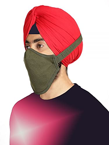 BISMAADH Turban Friendly Elastic Face Mask Specially For Sikh Green, Pack of 4 (B09CQ2PSNT) Amazon Price History, Amazon Price Tracker