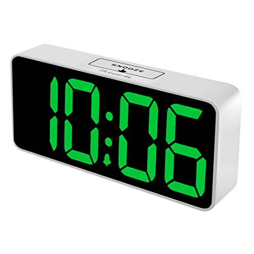 DreamSky 8.9 Inches Large Digital Alarm Clock with USB Charging Port, Fully Adjustable