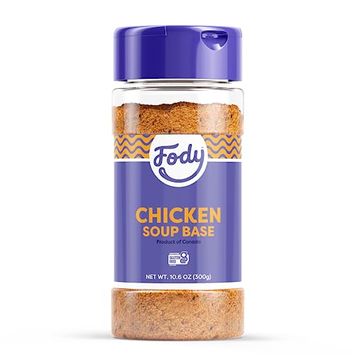 Fody Foods Chicken Soup Base & Seasoning, 10.6 Oz, Ready to Use, Garlic and Onion Free, Low FODMAP Certified, Gut & IBS Friendly, Non-GMO, Gluten Free