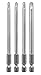 Produktbild kwb 129740 Tri-Wing Bit-Set  4-tlg. 1, 2, 3, 4 je 100 mm, extra lang 44200 Zoll nach ISO 1173 E 6.3