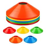 Jerhyun 20 Pezzi Coni da Calcio Set, Cinesini per Allenamento Calcio Adatto Hockey, Pallamano o Ausili L