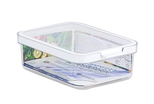 Contenedor de alimentos inteligente CARE + PROTECT, perfectamente apilable, organizador de frigorífico, protege los alimentos de la humedad, mantiene los alimentos frescos durante más tiempo, 1,2 l