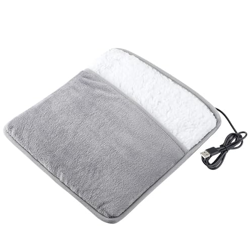 Tapis chauffant pour pieds électrique à chauffage rapide gris
