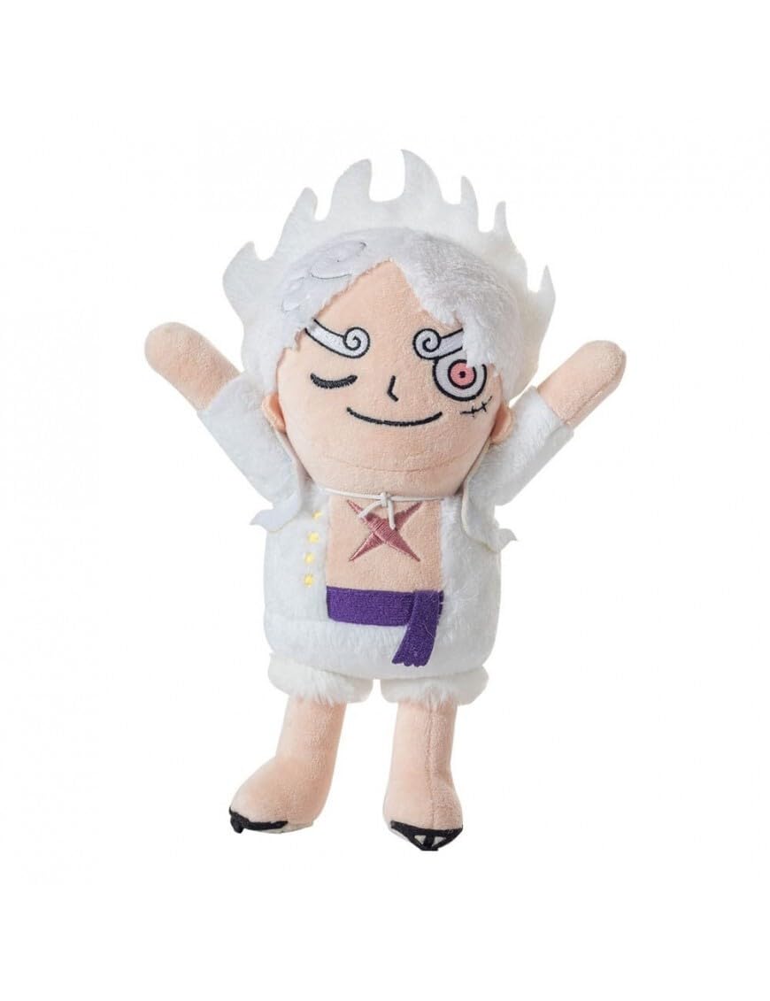 SAKAMI Plush Luffy Gear 5 Stretchable Plush 27Cm, Multicolor