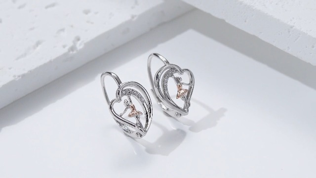 Orecchini da donna con ballerina, in argento Sterling 925 | FindTheDeal
