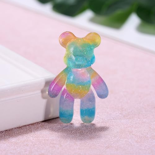Image of Aesnefe Pocket Bear Hug, Anxiety Relief Gifts, Mental Health Positivity Gift for Men Women, Autism Fidget Gifts, Surgery Worry Gift, Thoughtful Present for School Anxiet, Rainbow Blue