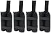 Just Relax UNIVERSAL 4-PIECE HEAVY DUTY WEIGHT BAGS SET by 1400 Denier Polyester with PVC Coating Fabric, Great for Canopy Tents, Gazebos, Outdoor Event, Holds 40 Pounds, Includes Metal Stakes, Black