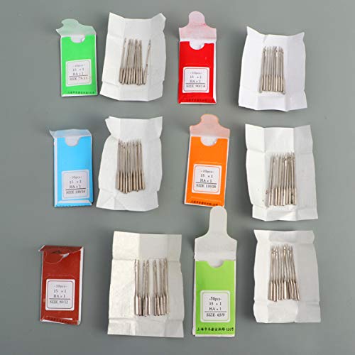 60 Peças 1 Conjunto Agulhas De Contas De Olho Grande Agulhas De Miçangas Agulhas De Costura Agulhas Dobráveis Agulhas De Fio Enfiador De Agulha Máquina De Costura Agulha De Olho - Imagem 8