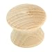 Amerock Cabinet Knob 1" Dia. Allison Wood 7/8" Proj. Polybg / 2