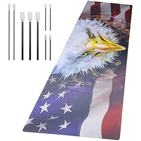 CREVIV Gun Cleaning Mat, Large Size 16"x43" Inch Cleaning mat Include Gun Cleaning Kits(Sponge), Suitable for Pistol Shotgun Rifle Cleaning Cover