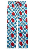 Peanuts Mens Snoopy Checkered Lounge Pajama Pants (Snoopy Checkered, Large)