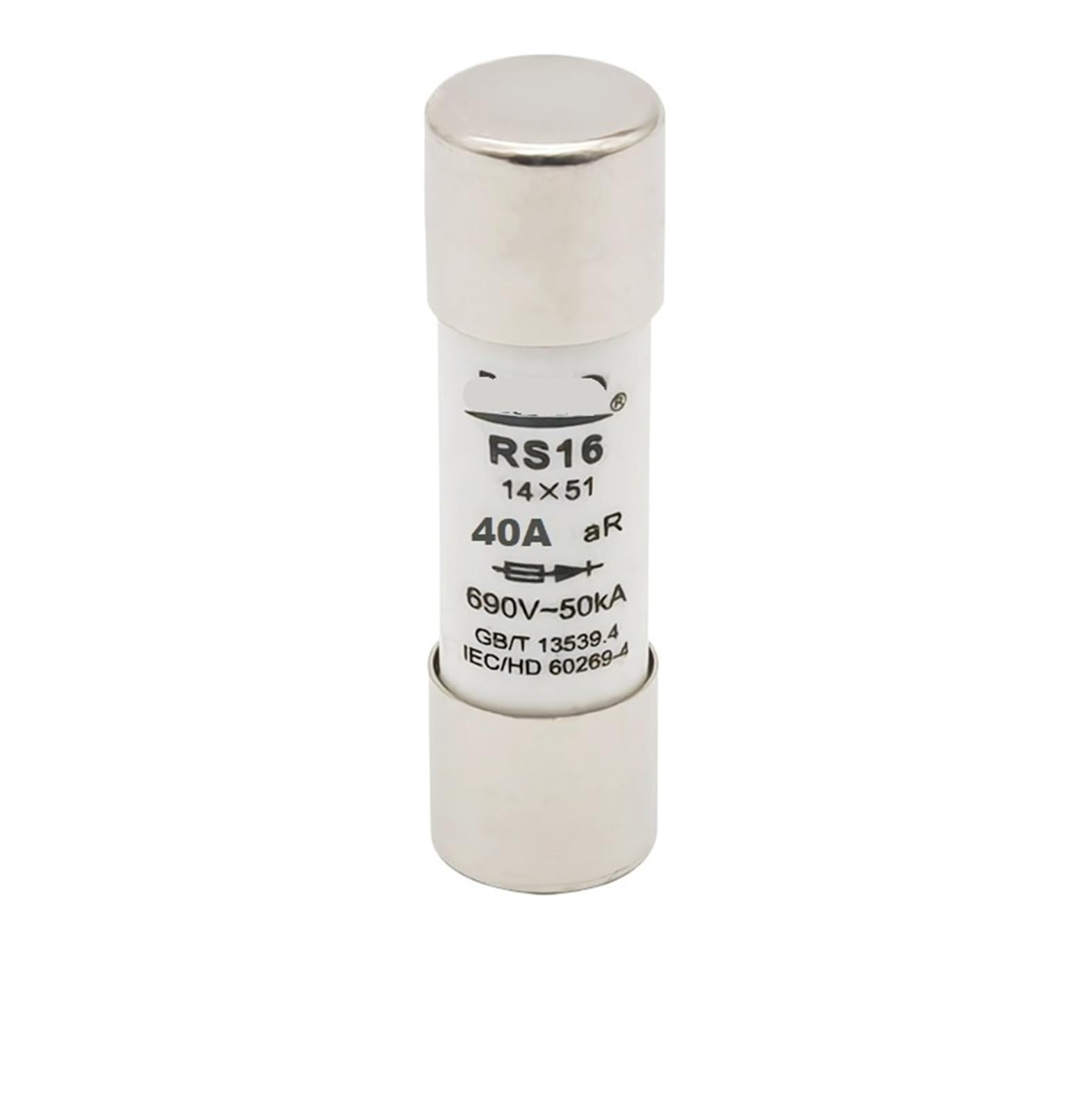 Fusible rapide RS16 de 40A de haute précision 14 * 51 pour tension de 690V