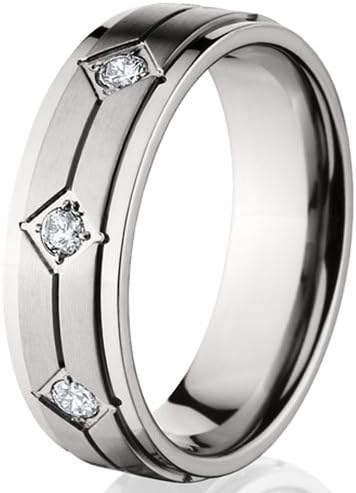 7MM Titanium Ring, Titanium Rings Wedding Band, Comfort Fit