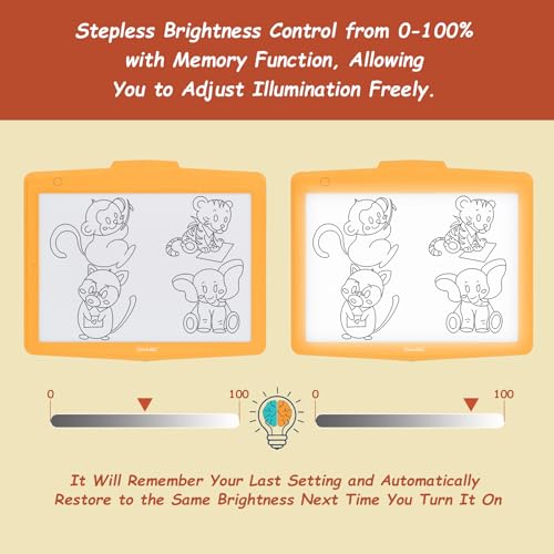 Image HL0361E-BTUS Light Pad, A4 Tracing Pad thumb #1