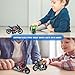 ACROFEK 4-Pack Motorcycle Toy for Kids - Pull Back Motorcycles with Sounds & Lights, 1:12 Scale Die Cast Friction Powered Toy Cars, Toys for 3 4 5 6 7 8 Year Old Kids, Birthday Gifts for Boys
