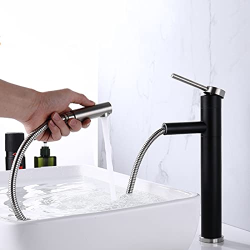 Robinet de lavabo de la salle de bain rétractable mitigeur eau chaude