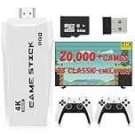 New Retro Game Console, Classic Video Games with 4K HDMI, 20,000+ Games and 23 Emulators, Upgraded Dual 2.4G Wireless Controllers 64GB