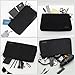 Coreflex 2 Pack Premium Tool Pouch Zipper Bag with internal pockets, 12inch Tool Bag, Multipurpose Storage pouch, Flat Bottom for stand alone (2 Pack, Grey, Black)