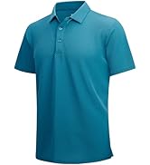 WARHORSEE Golf Polo Shirts for Men Short Sleeve Wrinkle Free 4 Way Stretch Moisture Wicking Perfo...