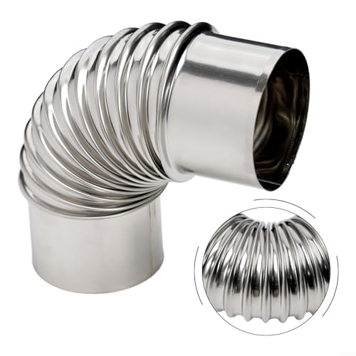 90° Rohrbogen Aus Edelstahl, Regensicheres Edelstahlrohr, Für Öfen, unverzichtbar für effiziente Herd- und Lüftungsanwendungen Kamine Und Grillgeräte (70 Mm) 90° Rohrbogen Aus Edelstahl, Regensicheres Edelstahlrohr, Für Öfen, unverzichtbar für effiziente Herd- und Lüftungsanwendungen Kamine Und Grillgeräte (70 Mm)