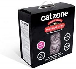 CATZONE All Natural Premium Bentonite Strong Clumping Dust Fee Cat Litter 22 LBS BOX (Baby Powder)