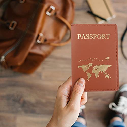 Organizador de passaporte de viagem de couro – Capa de passaporte elegante com capacidade suficiente