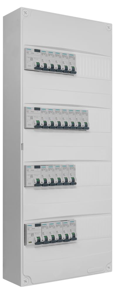 Siemens Tableau 4 Rangées Pré-équipé 4 Inter Diff 22 Disjoncteurs