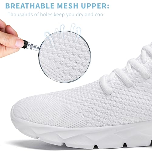 Image of Mens Running Shoes Walking Tennis Sneakers Slip on Gym Workout Athletic Lightweight Casual Sport Shoes