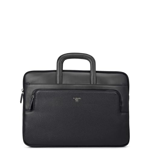 Image of Da Milano Leather Laptop Bag for Men & Women | Laptop Messenger Bag | Fits Up To 14 inch Laptop | Ideal for Office Purpose