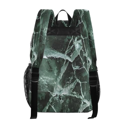 Broken Glass Marble Clear Backpack Heavy Duty See Through Transparent PVC BookBag for Kids Boy Girl School Work3