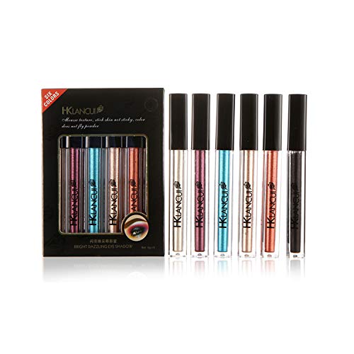 Sombra de ojos de Ruwhere duradera, brillante, líquida, resistente al agua, metálica,...