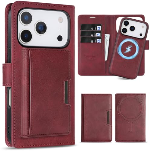 ALANTOP iPhone 17 Pro pP[X Magsafe Ή ӂ17 Pro p P[X 蒠^ }OZ[t ϏՌ y3 in 1z J[h[ CX[dΉ tFCNU[