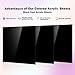 Adrattnay Black Acrylic Panels 1/8 Thick, 3 Pcs 8 x 8in Cast Acrylic Sheets 3mm for Laser Cutting, Opaque Acrylic Panels with Protective Paper for Laser Engraving Material DIY Crafts