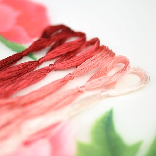 Image of Mulberry Silk Floss Embroidery Thread Floss-Cross Stitch Threads China Silk Woven Jewelry Threads DIY Sewing Kits (114)
