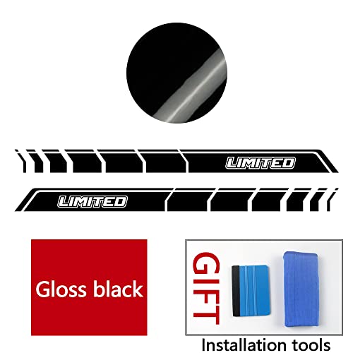 Decal Sticker Offroad Stripe Kit Limited Graphics Rocker Panel Decals Compatible With Ford F 150 2015-Present (Gloss Black) #TOP1