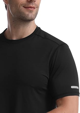Sports T Shirt Men, Quick Dry Gym T Shirts Mens Running Top Short Sleeve