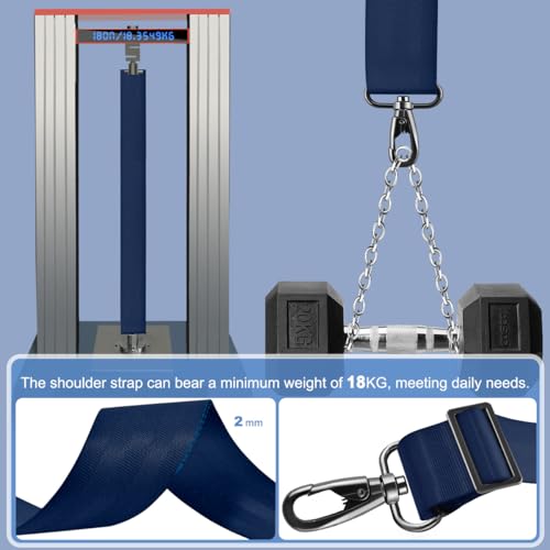 Image of ZINZ 3D Air Cushion Bag Strap 59 inch Adjustable Belt with Fixed Ultra-Thick Padded & Dual Clasps & Swivel Hooks, Breathable and Comfort Strap for Bags,Blue