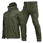 Conjunto de chaqueta ligera para hombre, adecuada ...: Material y proceso: impermeable para hombre hecho de tela elástica en 4 direcciones, logra una mayor flexibilidad en todas las secaciones y es cómodo para cualquier actividad. Costuras selladas, malla elástica, bolsillos con cremallera en ambos lados...