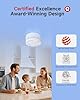 Heiman Matter Smoke Detector, Smart Photoelectric Fire Alarm, Ul217-10Th Certified, Battery Powered, Real-Time Notification, Compatible with Smartthings, Home Assistant, Mini Portable for Home Travel