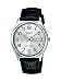 Casio #MTP-V003L-7B Men's Standard Analog Leather Band Easy Reader Day Date Watch