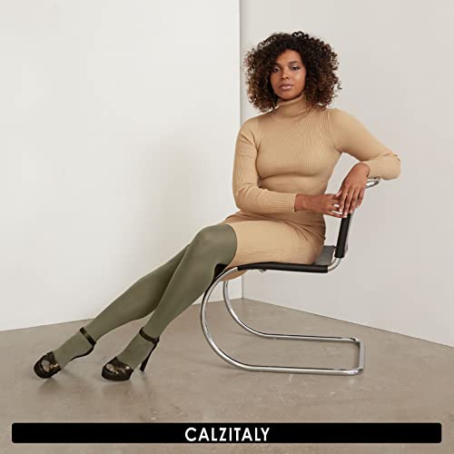 Image of CALZITALY Plus Sizes Anti-Chafing Opaque Tights | 60 DEN | L - 4XL | Black | Italian Hosiery
