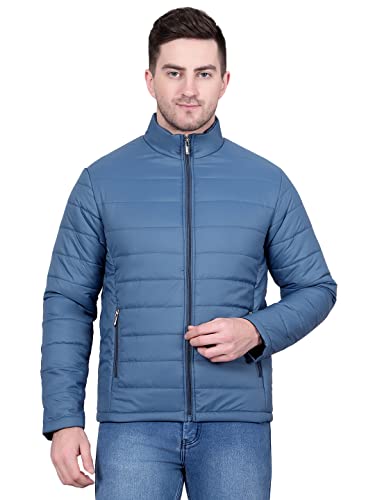 Image of KOTTY Men's Nylon Regular Solid Stylish Designed for Comfort and Warmth Puffer Jacket