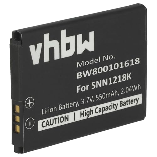 vhbw Batterie Compatible avec Motorola Gleam, Gleam EX211, Gleam EX210, EX211, EX210, EX212 téléphone Portable (550mAh, 3,7V, Li-ION)
